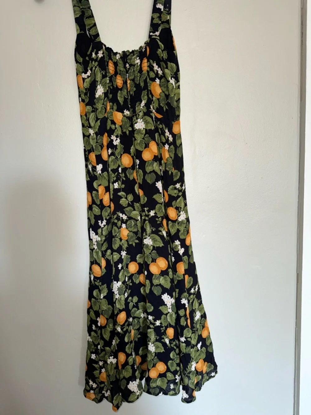 Reformation Dominique Midi Dress In Clementines Sz 4 - Picture 8 of 13